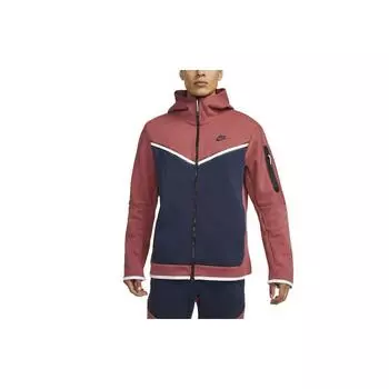 Мужская уличная толстовка Nike Sportswear Tech Fleece с молнией во всю длину кедр/обсидиан/черный CU4489-661 L
