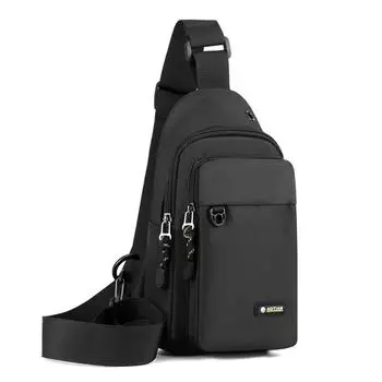Мужская уличная трендовая сумка через плечо, модная повседневная нагрудная сумка, дорожная сумка через плечо серый