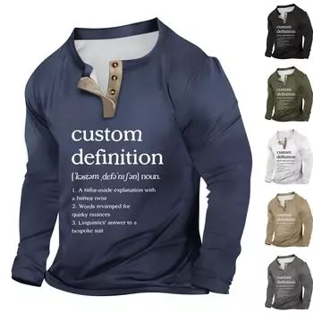 Мужская уличная винтажная модная спортивная футболка с v-образным вырезом и длинным рукавом