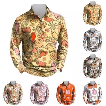 Мужская уличная винтажная модная спортивная футболка с v-образным вырезом и длинным рукавом M хаки