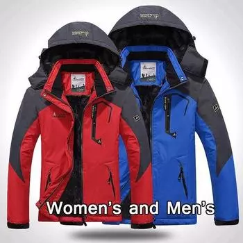 Мужская уличная водонепроницаемая куртка для кемпинга и пешего туризма, охота, скалолазание, дождевая рыбалка, спортивная ветровка, толстый теплый пуховик с капюшоном L синий