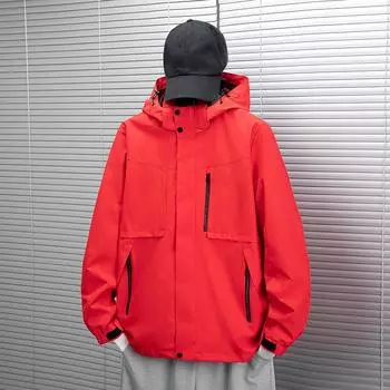 Мужская уличная водонепроницаемая куртка, осенние тактические куртки, верхняя одежда, повседневное пальто для путешествий и альпинизма S красный