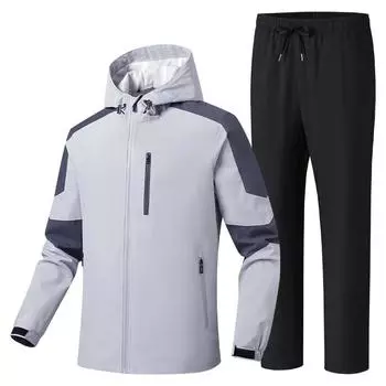 Мужская уличная водонепроницаемая одежда для альпинизма. Трендовые пары носят твердые куртки. M розовый