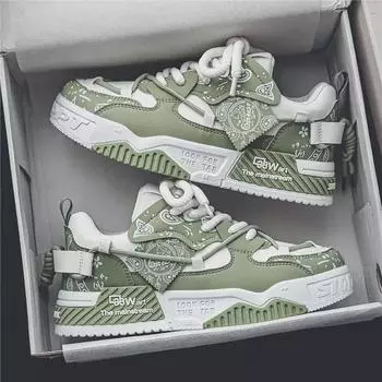 Мужская универсальная летняя повседневная обувь на толстой подошве 2024 года Size 42