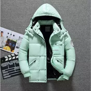 Мужская универсальная модная куртка с капюшоном, модная новая зимняя простая повседневная куртка, корейская версия, молодежная популярная мужская одежда M