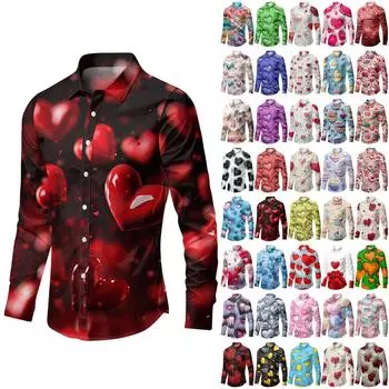 Мужская универсальная повседневная рубашка с длинным рукавом и карманом, кардиган St. Патрик Грин L хаки