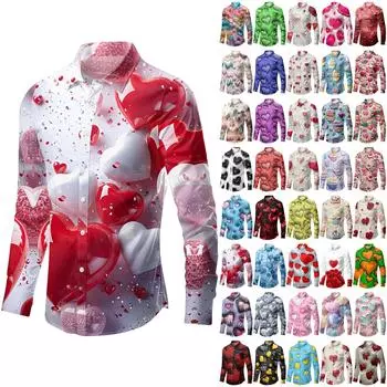 Мужская универсальная повседневная рубашка с длинным рукавом и карманом, кардиган St. Патрик Грин M хаки