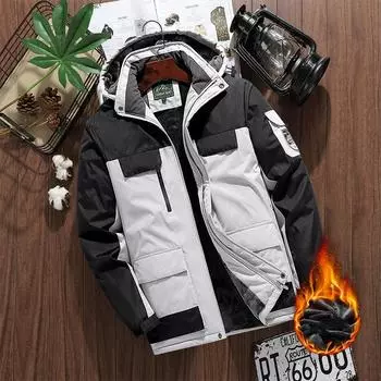 Мужская утепленная флисовая куртка для активного отдыха на открытом воздухе с защитой от ветра на осень и зиму M зелёный