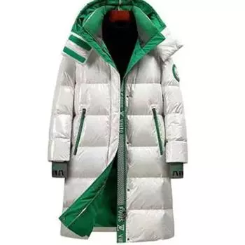 Мужская утепленная верхняя одежда больших размеров для осени и зимы, спортивная и повседневная, теплая куртка на молнии средней длины XS чёрный