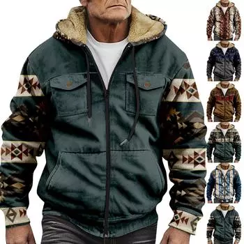 Мужская утолщенная куртка на пуговицах с двойным карманом и карманной вставкой, хлопковая куртка XXXXL