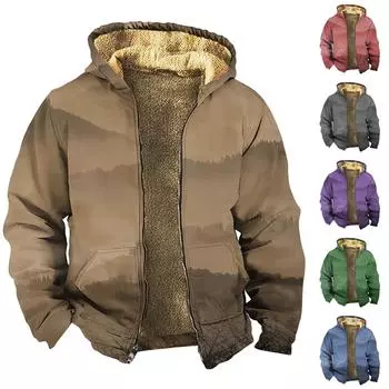 Мужская утолщенная куртка на пуговицах с двойным карманом и карманной вставкой, хлопковая куртка L синий