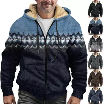 Мужская утолщенная куртка на пуговицах с двойным карманом и карманной вставкой, хлопковая куртка L чёрный