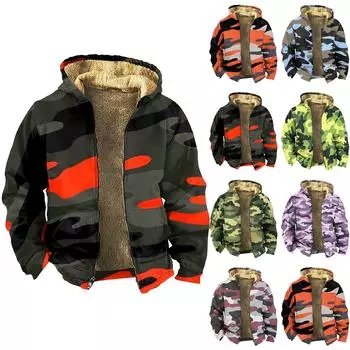 Мужская утолщенная куртка на пуговицах с двойным карманом и карманной вставкой, хлопковая куртка L чёрный