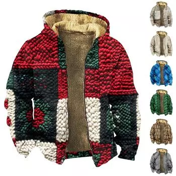 Мужская утолщенная куртка на пуговицах с двойным карманом и карманной вставкой, хлопковая куртка L бежевый