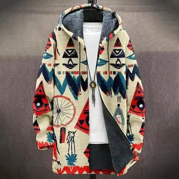 Мужская утолщенная куртка на пуговицах с двойным карманом и карманной вставкой, хлопковая куртка M винный