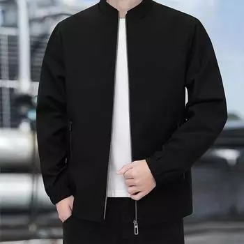 Мужская вельветовая повседневная куртка с лацканами для улицы, однотонная стильная куртка для руководителей L чёрный