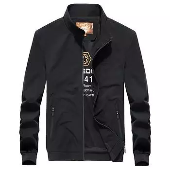 Мужская верхняя одежда Ветровки Весна Лето Тонкая повседневная куртка Мужская мода воротник стойка Деловые куртки Пальто Карманы Ветрозащитная брендовая мужская одежда L серый