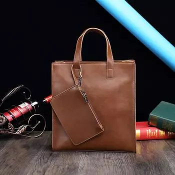 Мужская вертикальная стильная ретро сумка из искусственной кожи Pitot Trend Сумка через плечо Мужская сумка через плечо One Size