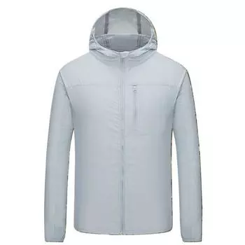 Мужская весенне-летняя солнцезащитная дышащая легкая куртка с капюшоном повседневная куртка XS