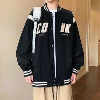 Мужская весенне-осенняя модная брендовая куртка Молодежная спортивная куртка для отдыха в колледже L хаки