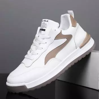 Мужская весенне-осенняя мужская обувь для бега для отдыха, дышащая спортивная обувь для молодых студентов 39 чёрный