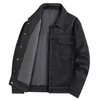 Мужская весенне-осенняя новая куртка с лацканами, повседневное пальто для мужчин M