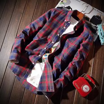 Мужская весенне-осенняя повседневная клетчатая рубашка большого размера, удобная рубашка с длинными рукавами XXXXXL