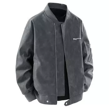 Мужская весенне-осенняя рабочая куртка с воротником-стойкой и длинными рукавами, мужская повседневная модная рабочая одежда, юбка XL