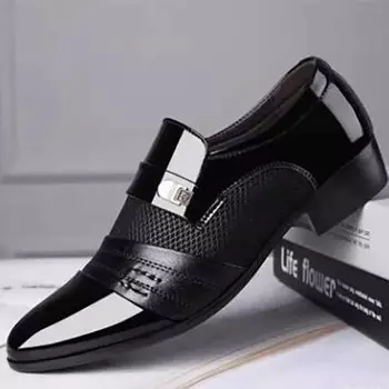 Мужская весенне-осенняя сезонная тонкая однотонная повседневная обувь деловые туфли свадебные туфли бальные туфли 47