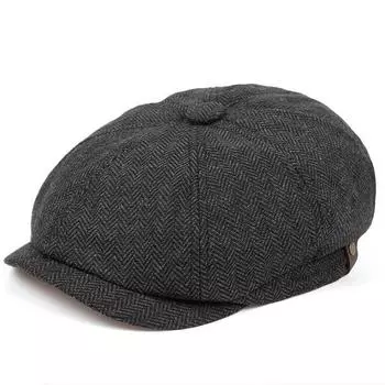 Мужская весенняя кепка с плоским верхом для вождения, хлопковая, мягкая, удобная, осенне-зимняя, модная, восьмиугольная кепка газетчика, дорожные аксессуары