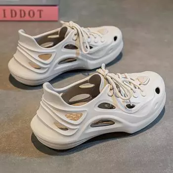 Мужская весенняя мода, повседневная, классическая обувь с круглым носком, дышащая, мужская обувь с дырками 40