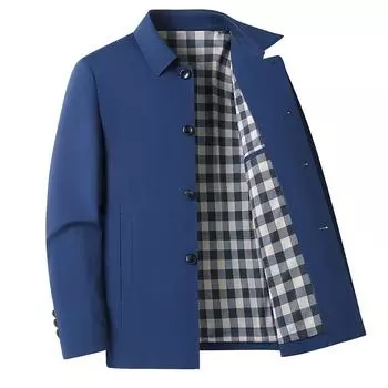 Мужская весна и осень новая мужская модная повседневная куртка с лацканами куртка мужская M