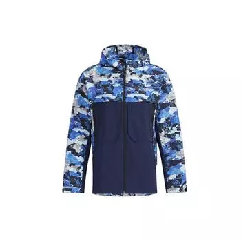 Мужская ветровка Adidas Terrex Festival AOP с камуфляжной отделкой, синяя GN7595 M