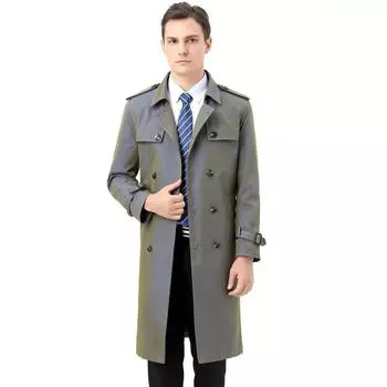 Мужская ветровка длинная шелковая шелковица среднего возраста деловая повседневная куртка для папы большого размера на весну и осень 170