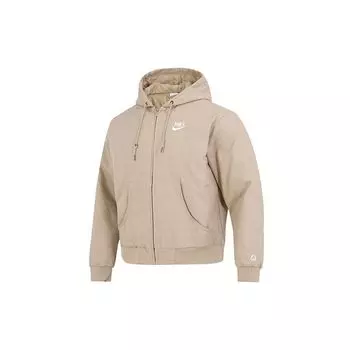 Мужская ветровка на молнии с капюшоном и логотипом Nike NSW HBR-S, куртка цвета хаки DQ4184-247 M
