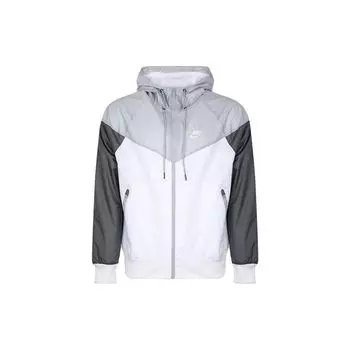Мужская ветровка Nike Sport с капюшоном, верхняя одежда, серо-белая AR2192-100 M