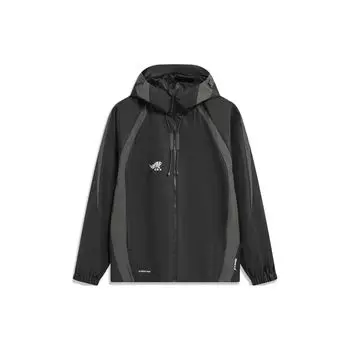Мужская ветровка с капюшоном и застежкой-молнией Li Ning Badfive, черная AFDU067-4 M