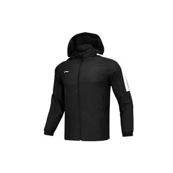 Мужская ветровка с капюшоном Li Ning свободного кроя, цвет черный AFDR445-5 S