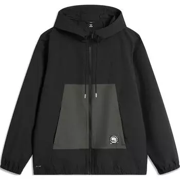 Мужская ветровка с капюшоном серии баскетбола Li Ning Badfive, черная AFDU211-1 M