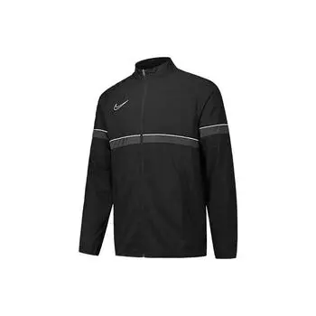 Мужская ветровка с воротником Nike Dri-FIT Academy Soccer Training, черная верхняя одежда CW6118-014 S