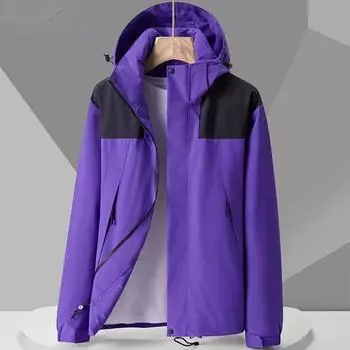 Мужская ветрозащитная куртка с капюшоном для пары, спортивная куртка, уличный водонепроницаемый повседневный штурмовой костюм XS розовый