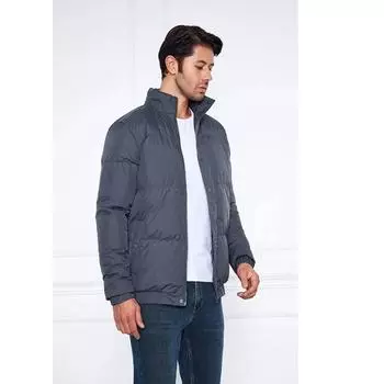 Мужская ветрозащитная пуховая куртка Антрацит