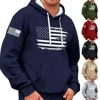 Мужская винтажная толстовка с длинным рукавом на Хэллоуин, толстовка с капюшоном и принтом, топ