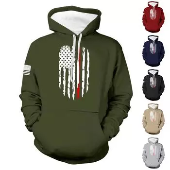 Мужская винтажная толстовка с длинным рукавом на Хэллоуин, толстовка с капюшоном и принтом, топ