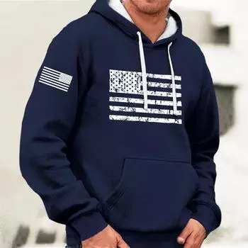 Мужская винтажная толстовка с длинным рукавом на Хэллоуин, толстовка с капюшоном и принтом, топ