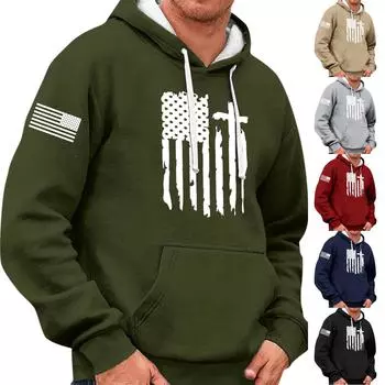 Мужская винтажная толстовка с длинным рукавом на Хэллоуин, толстовка с капюшоном и принтом, топ L