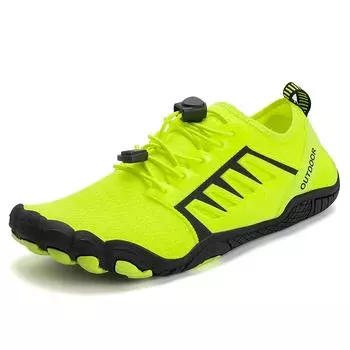 Мужская водная обувь вверх по течению, плавание босиком, пять пальцев, аква-обувь, красочный пляж, приморский свет, кроссовки унисекс, новая спортивная обувь для йоги 46 чёрный