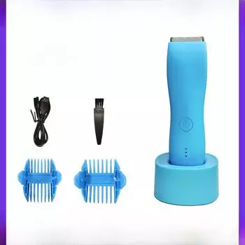 Мужская водонепроницаемая электрическая машинка для стрижки волос и бритва для всего тела, подмышек и интимных зон 7800 bottomless чёрный