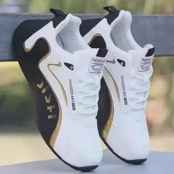 Мужская водонепроницаемая кожаная спортивная обувь - модная повседневная обувь для осени и зимы 43