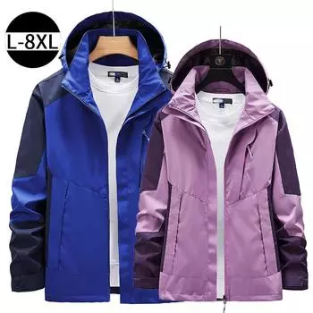 Мужская водонепроницаемая куртка, мужские уличные куртки, большая осенне-зимняя ветрозащитная верхняя одежда, ветровки, пальто, мужское L чёрный